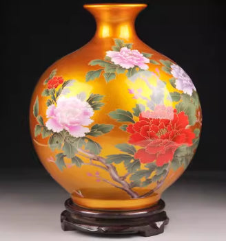 陶瓷花瓶现代时尚展示架陶瓷瓶摆件