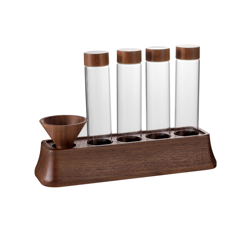 Magnetic Suction Coffee Bean Storage Bottle Test Tube Glass Display Stand