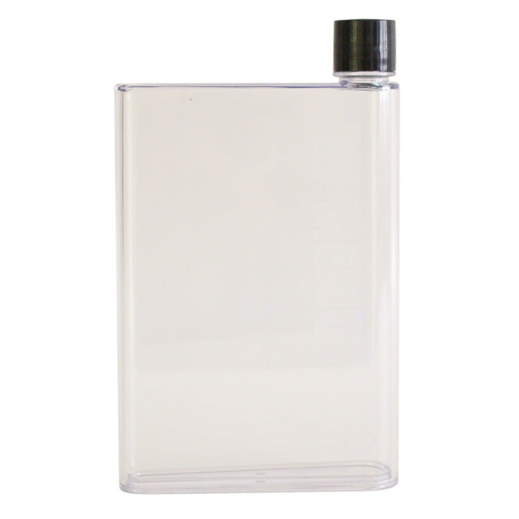 塑料水杯扁平纸质水瓶塑料瓶杯