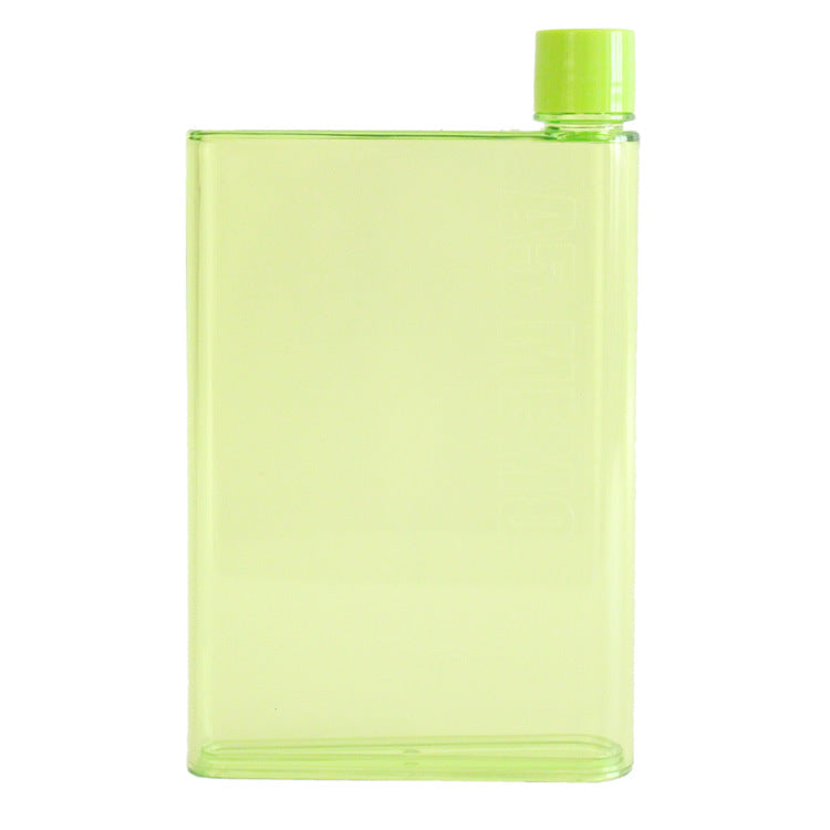 塑料水杯扁平纸质水瓶塑料瓶杯