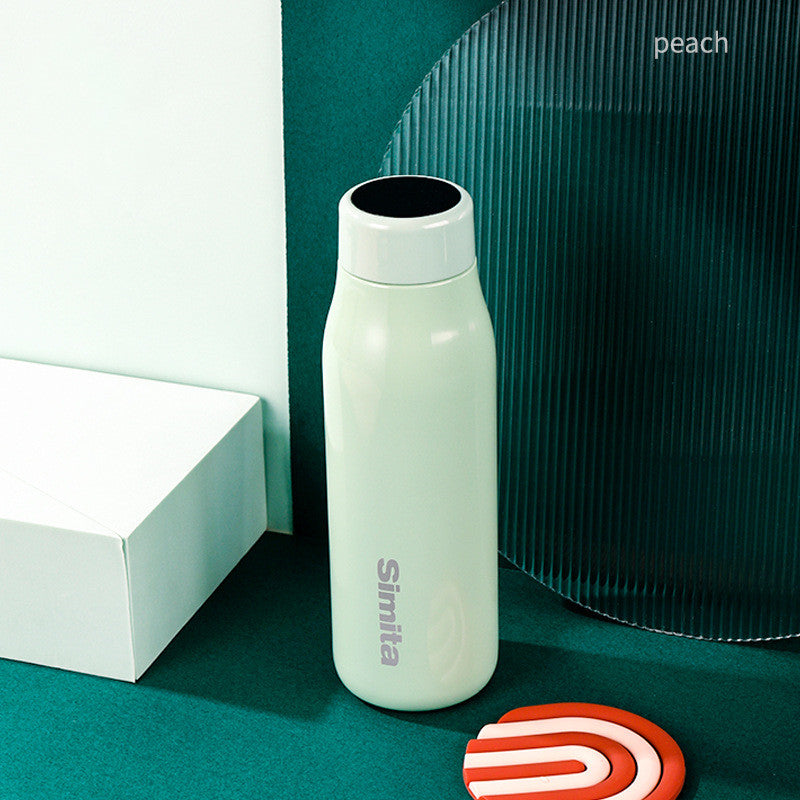 Smarte Isolierkanne mit Temperaturanzeige, Kaffee-Thermosflasche, Edelstahl 304