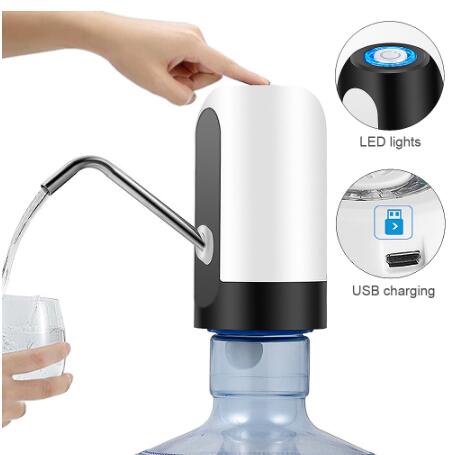 مضخات زجاجات مياه شرب كهربائية أوتوماتيكية قابلة للشحن عبر USB مع جهاز ذكي لتحويل ضخ المياه للأجهزة المنزلية