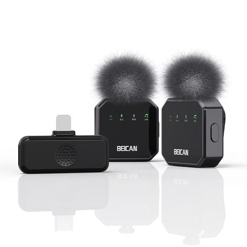 Wireless Microphone Lapel Microphone Recording Device Clip-on Mobile Phone Video Recording Broadcast