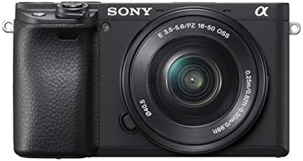 Sony Alpha a6400 - Cámara digital sin espejo compacta con lente intercambiable APS-C, enfoque automático en tiempo real del ojo, video 4K, pantalla abatible y lente de 16-50mm - Compatible con montura