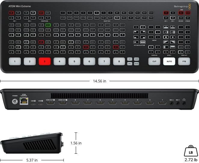 Blackmagic Design ATEM Mini Extreme HDMI Live-Stream-Mischer (SWATEMMINICEXT)