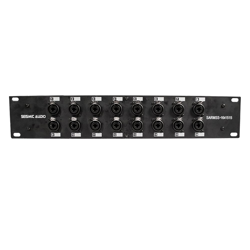 Seismic Audio SARMSS-16x515 Rackmount 16-Kanal XLR TRS Kombi Splitter Snake Kabel – 1,5 m & 4,5 m XLR-Kabelstränge