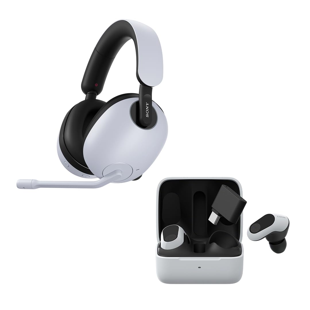 Sony INZONE H9 Gaming Headset, Wireless Noise Canceling Bluetooth Headset with Microphone, 360 Spatial Sound, for PC and PS5 (WH-G900N), Black