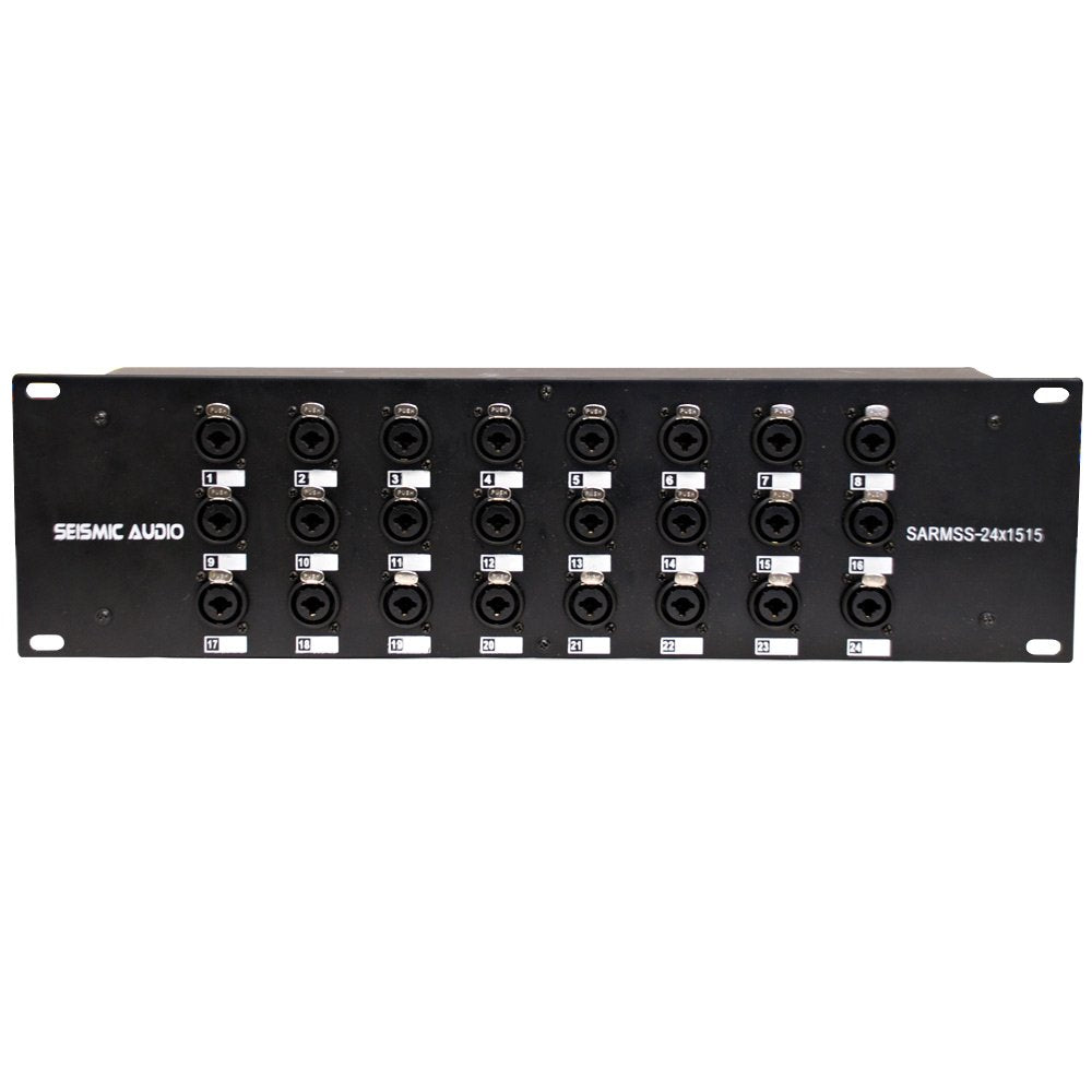 Seismic Audio SARMSS-16x515 Rackmount 16-Kanal XLR TRS Kombi Splitter Snake Kabel – 1,5 m & 4,5 m XLR-Kabelstränge
