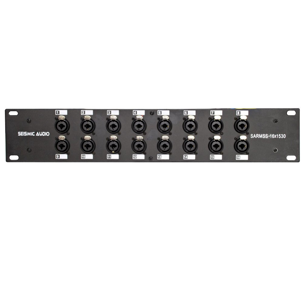 Seismic Audio SARMSS-16x515 Rackmount 16-Kanal XLR TRS Kombi Splitter Snake Kabel – 1,5 m & 4,5 m XLR-Kabelstränge