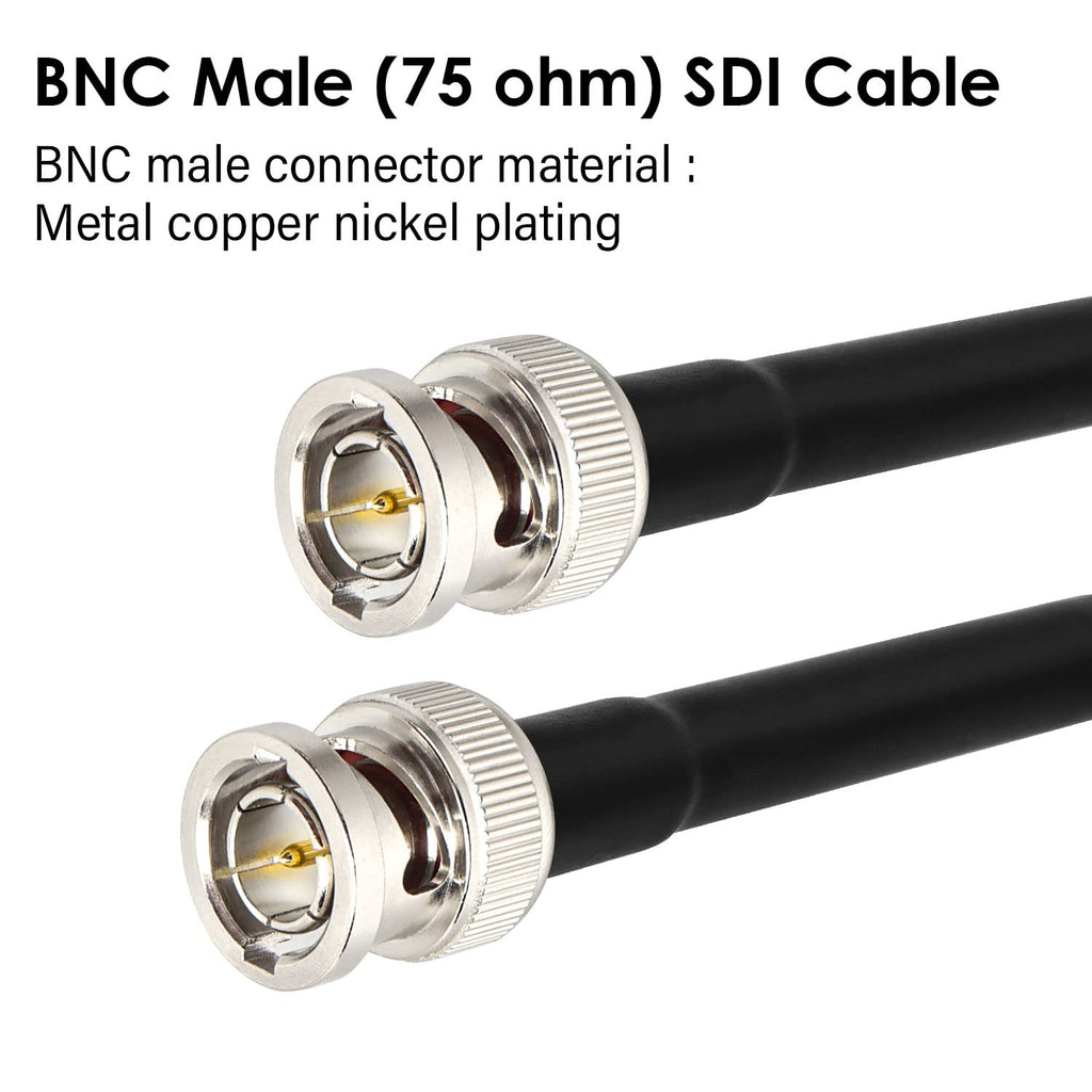 XRDS -RF 75FT SDI Cable, BNC Male Digital Video Cable 75 Ohm RG59 BNC Cables Supports HD-SDI/3G/6G-SDI/4K/8K