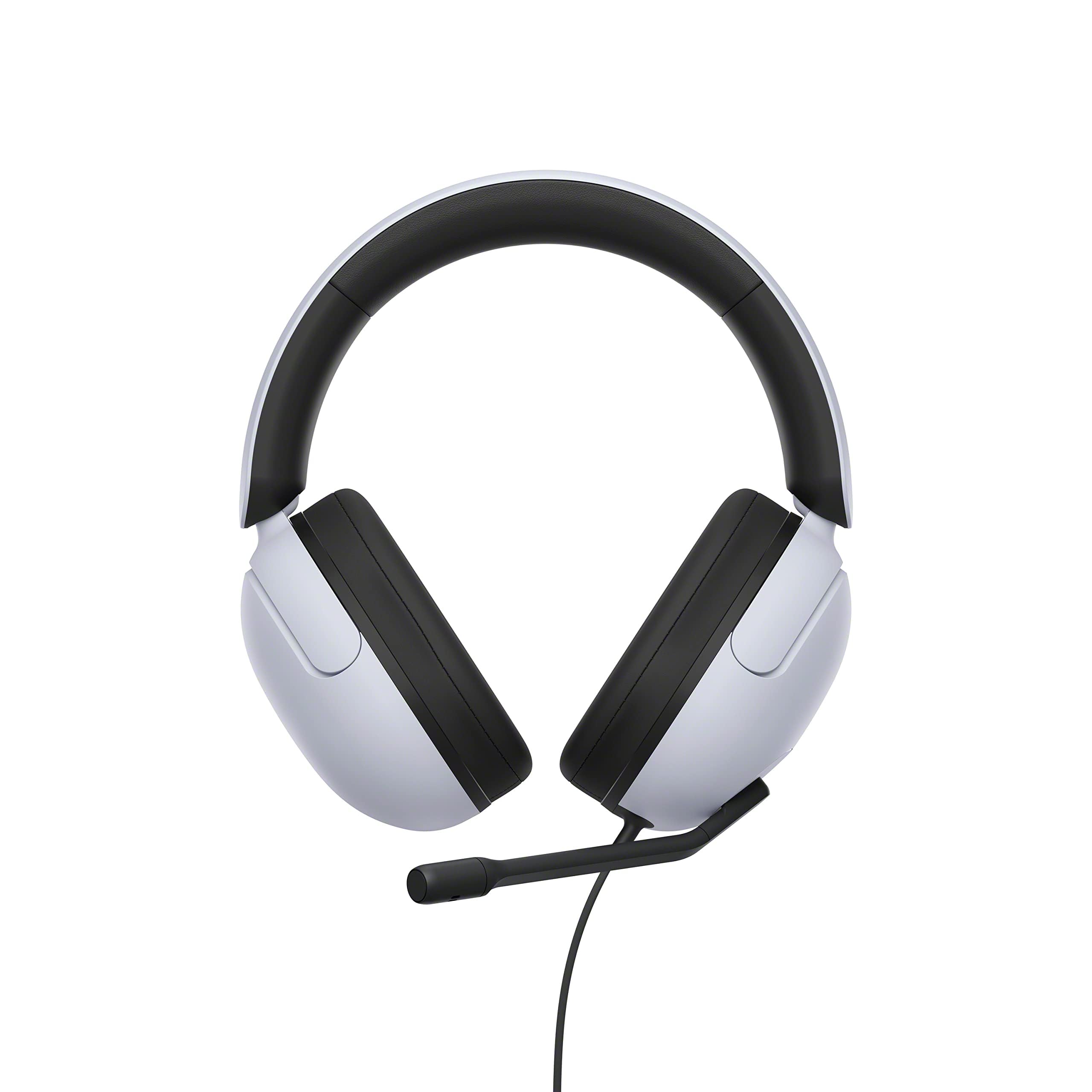 Sony INZONE H3 Wired Gaming Headphones With Mic, PS5 Headphones, Over-Ear, Personalized 360 Spatial Sound, Discord Certified MDR-G300 (White)