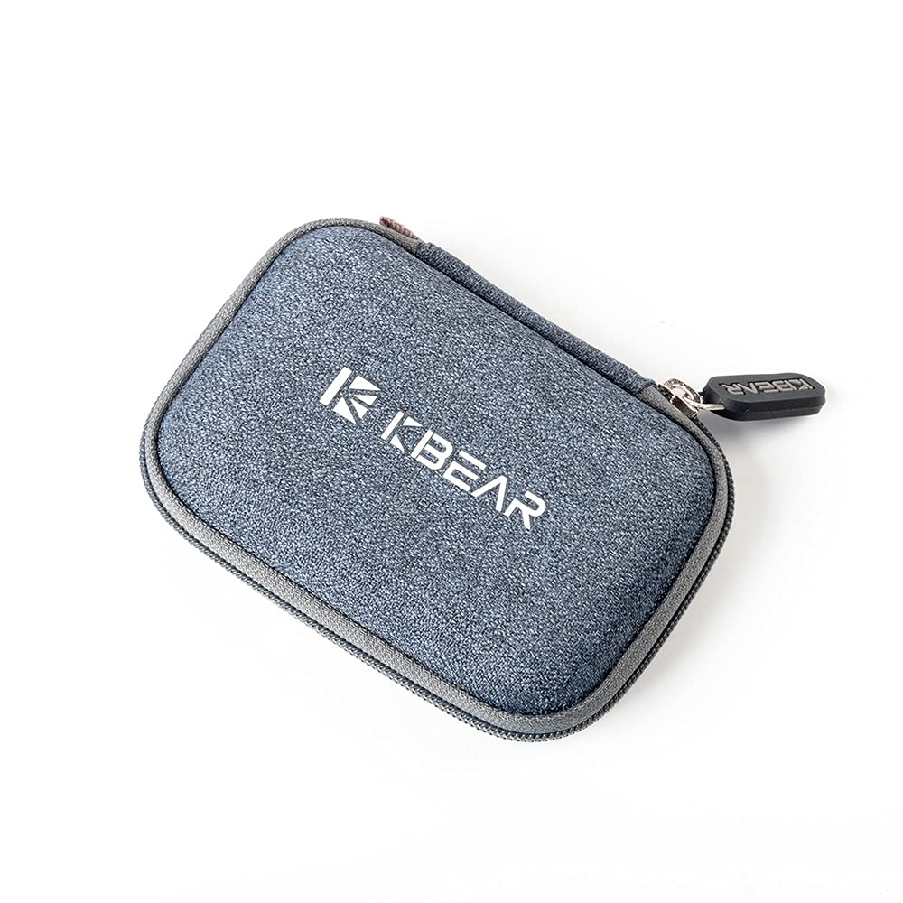 KZ ZS10 Pro IEM 入耳式监听器盒，带登山扣的 CCZ ZC02 耳机盒，适用于 CCA CRA、Shure SE215、Moondrop Chu、CCZ Melody、KBEAR KS1 的 EVA 旅行收纳包
