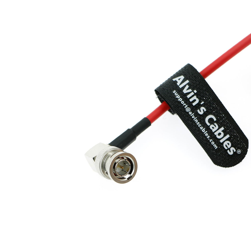 Alvin's Cables 12G SDI Cable Flexible, BNC Male to Male Right Angle for RED Komodo| Atomos Monitor 75 Ohm Shielded Cable for 4K Video Camera 50cm|19in