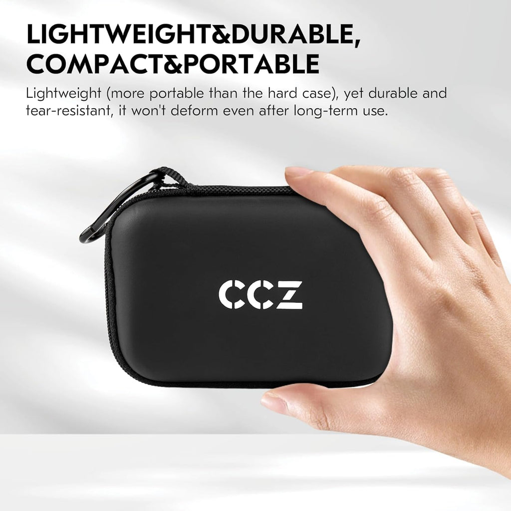 KZ ZS10 Pro IEM 入耳式监听器盒，带登山扣的 CCZ ZC02 耳机盒，适用于 CCA CRA、Shure SE215、Moondrop Chu、CCZ Melody、KBEAR KS1 的 EVA 旅行收纳包