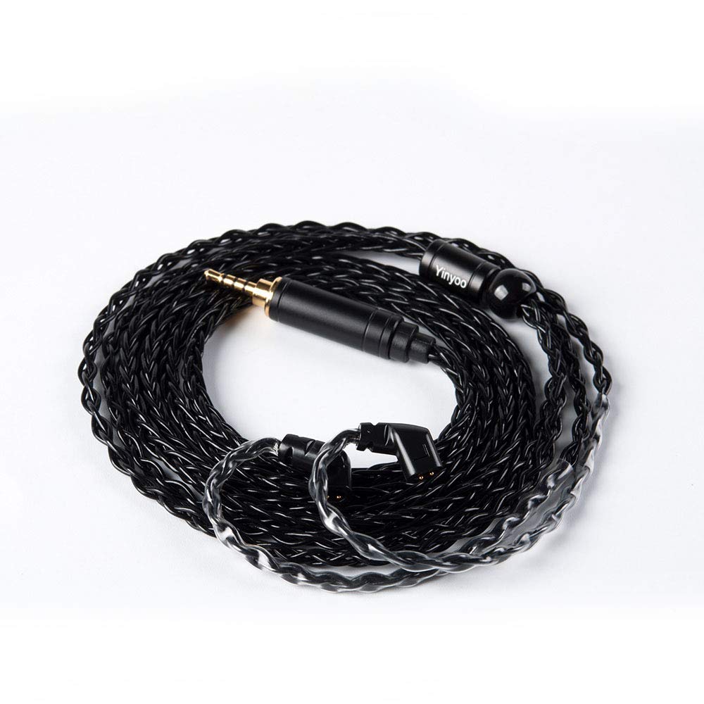 KBEAR ST16 Plus Long IEMs Earphone Cable with QDC-Type Pin for KZ ZSN/ZSN PRO /EDX PRO/ZS10 PRO/ZSN PRO X/ZS12 PRO X/ZSX/ZAS/ZVX/AS16/ZAR/DQS/ASX/D-Fi/Castor/PR2/PR3/ZEX CCA CRA/C12/C10PRO (QDC 3.5MM)