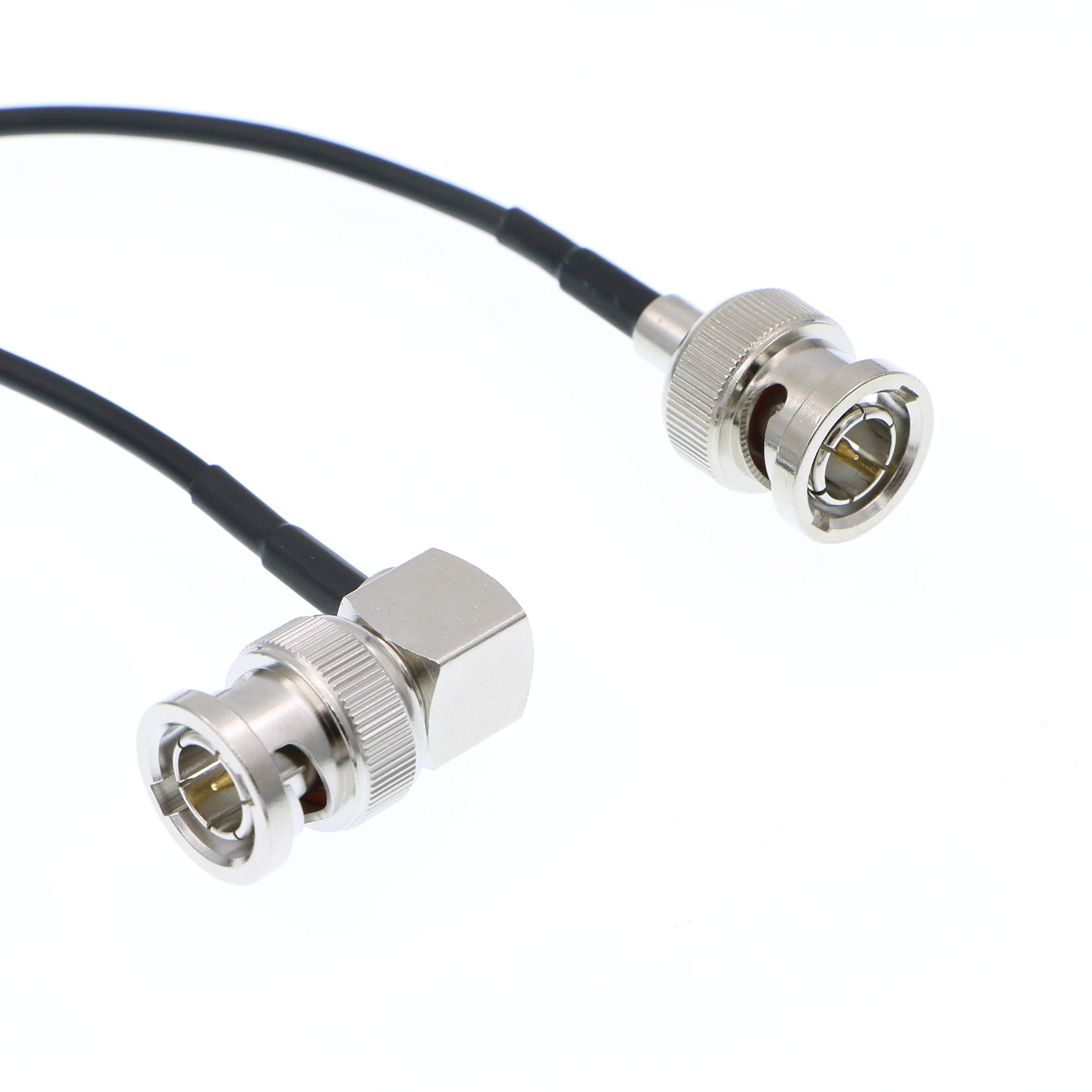 Alvin's Cables 3G SDI Cable BNC to BNC Cable Thin Flexible for Sony FS5| FS7| FX6, for Canon C300, Blackmagic URSA Camera, Atomos Ninja| Shogun Monitor, Right Angle 60CM| 2ft