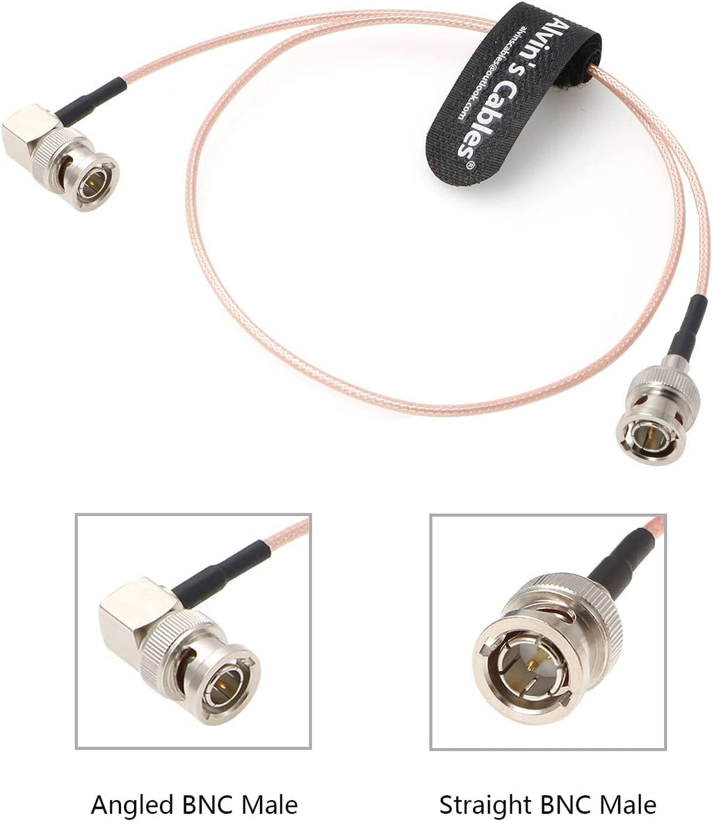 Alvin's Cables 3G SDI Cable BNC to BNC Cable Thin Flexible for Sony FS5| FS7| FX6, for Canon C300, Blackmagic URSA Camera, Atomos Ninja| Shogun Monitor, Right Angle 60CM| 2ft