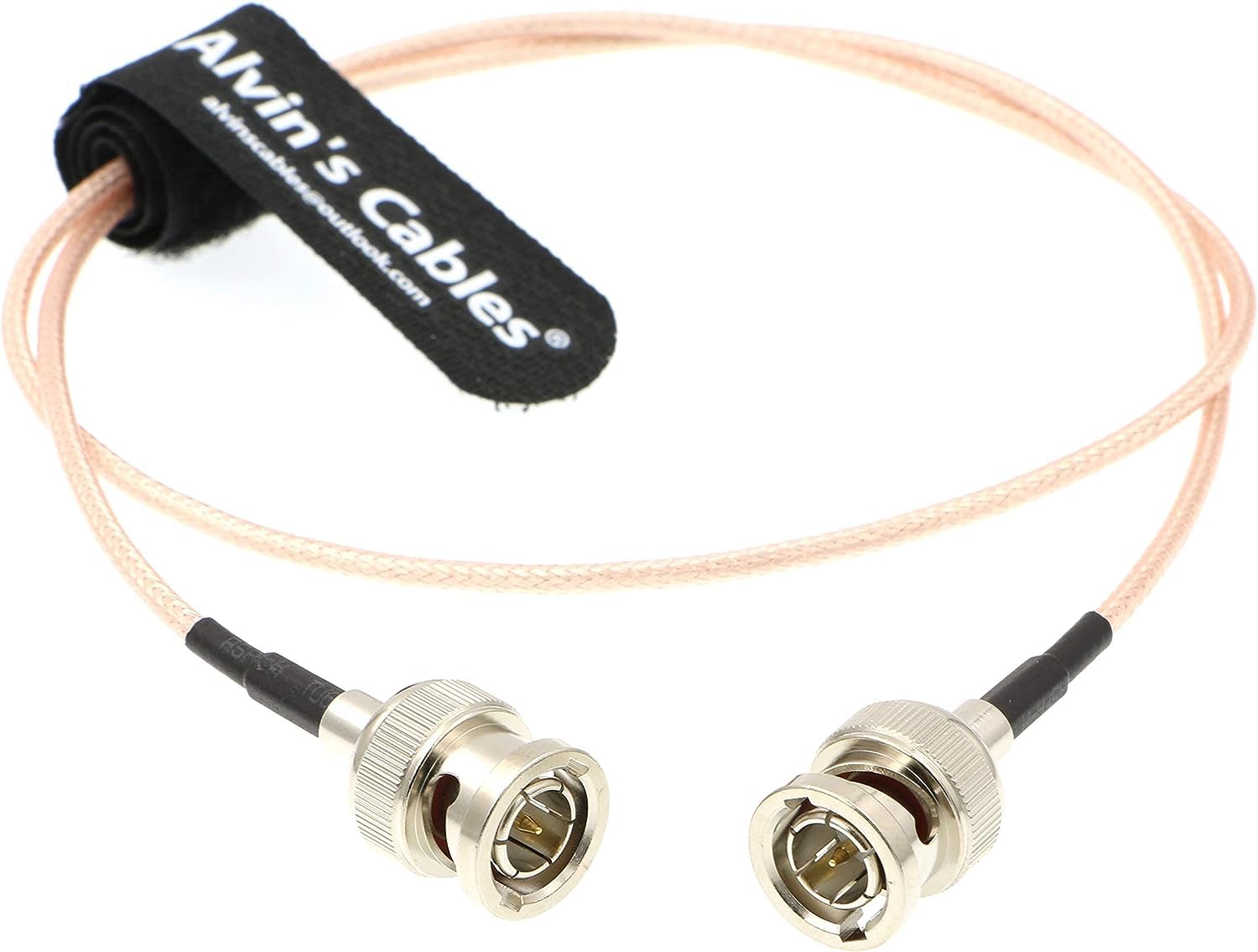 Alvin's Cables 3G SDI Cable BNC to BNC Cable Thin Flexible for Sony FS5| FS7| FX6, for Canon C300, Blackmagic URSA Camera, Atomos Ninja| Shogun Monitor, Right Angle 60CM| 2ft