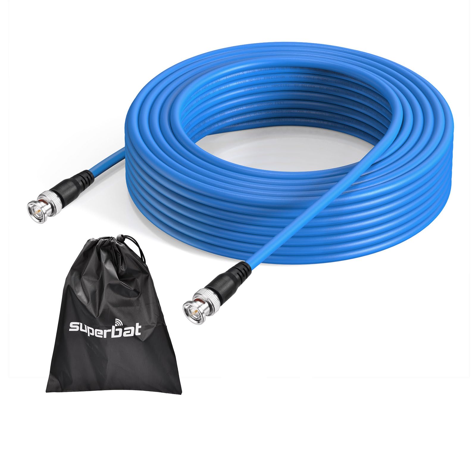 Superbat SDI Cable BNC Cable 3G/6G/12G (Belden 1694A)，10FT/15FT/30FT/50FT/100FT/200FT,Supports HD-SDI/3G-SDI/4K/8K，SDI Video Cable Precision Video Cable(1Pcs)