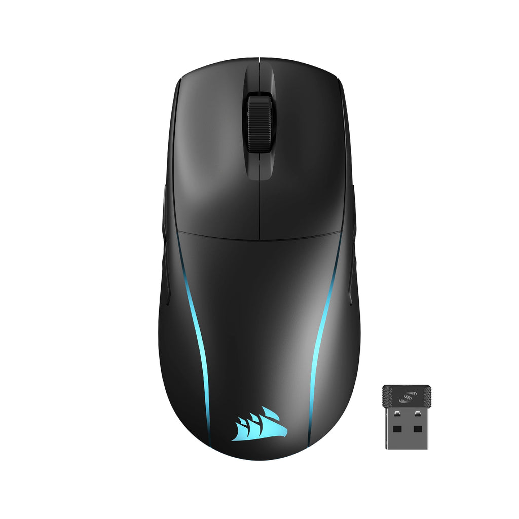 Corsair M75 Wireless Gaming Mouse - 26,000 DPI, Lightweight FPS Design, Swappable Side Buttons, iCUE Compatible, Black