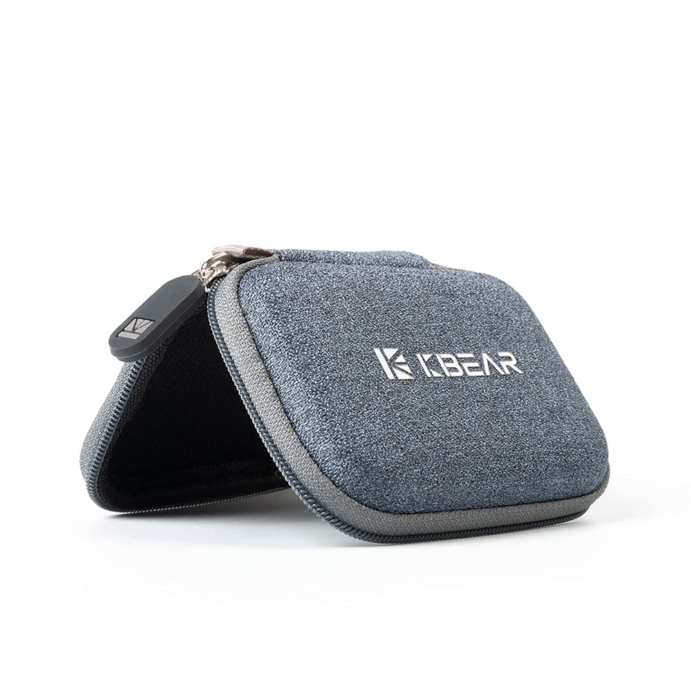 KZ ZS10 Pro IEM 入耳式监听器盒，带登山扣的 CCZ ZC02 耳机盒，适用于 CCA CRA、Shure SE215、Moondrop Chu、CCZ Melody、KBEAR KS1 的 EVA 旅行收纳包