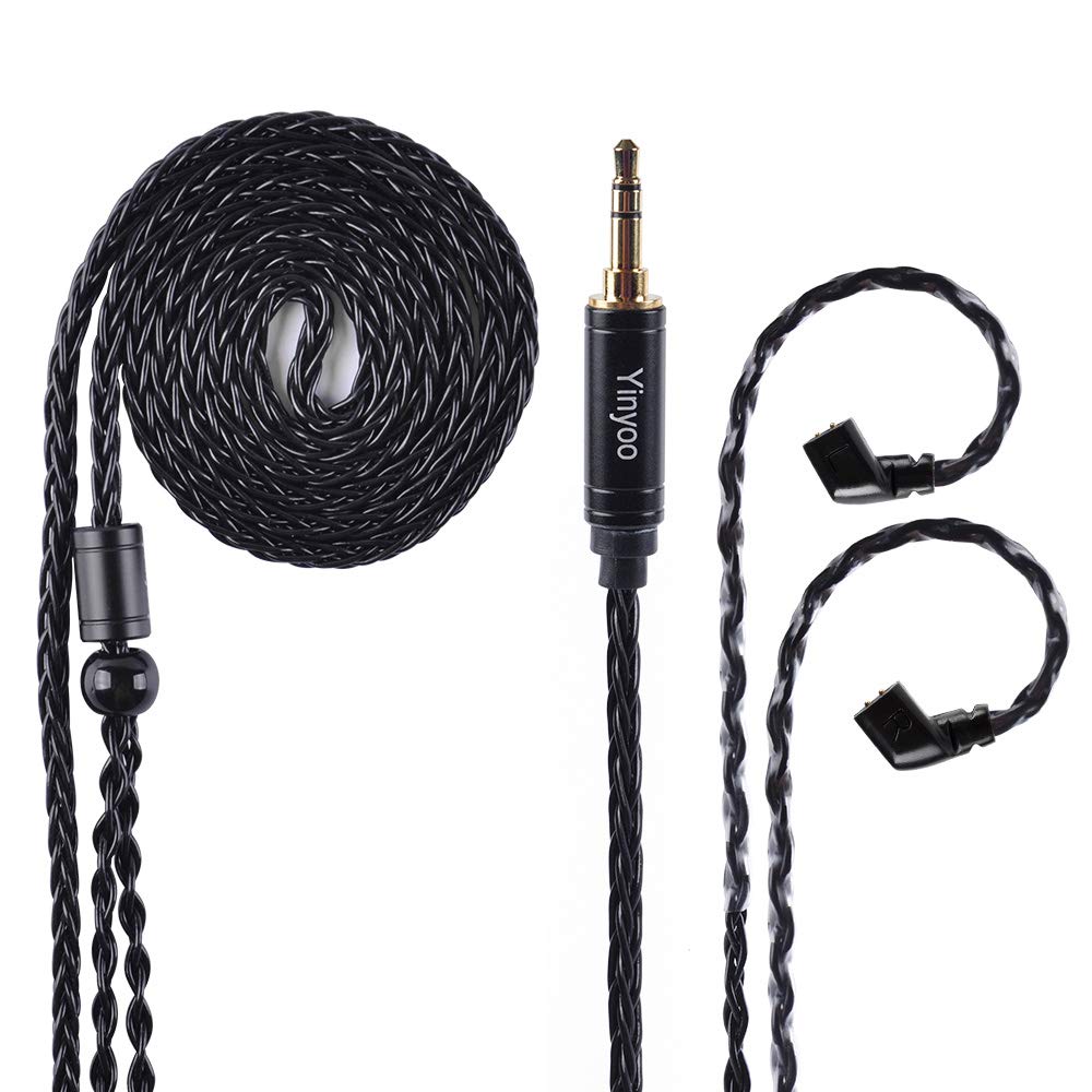 KBEAR ST16 Plus Long IEMs Earphone Cable with QDC-Type Pin for KZ ZSN/ZSN PRO /EDX PRO/ZS10 PRO/ZSN PRO X/ZS12 PRO X/ZSX/ZAS/ZVX/AS16/ZAR/DQS/ASX/D-Fi/Castor/PR2/PR3/ZEX CCA CRA/C12/C10PRO (QDC 3.5MM)