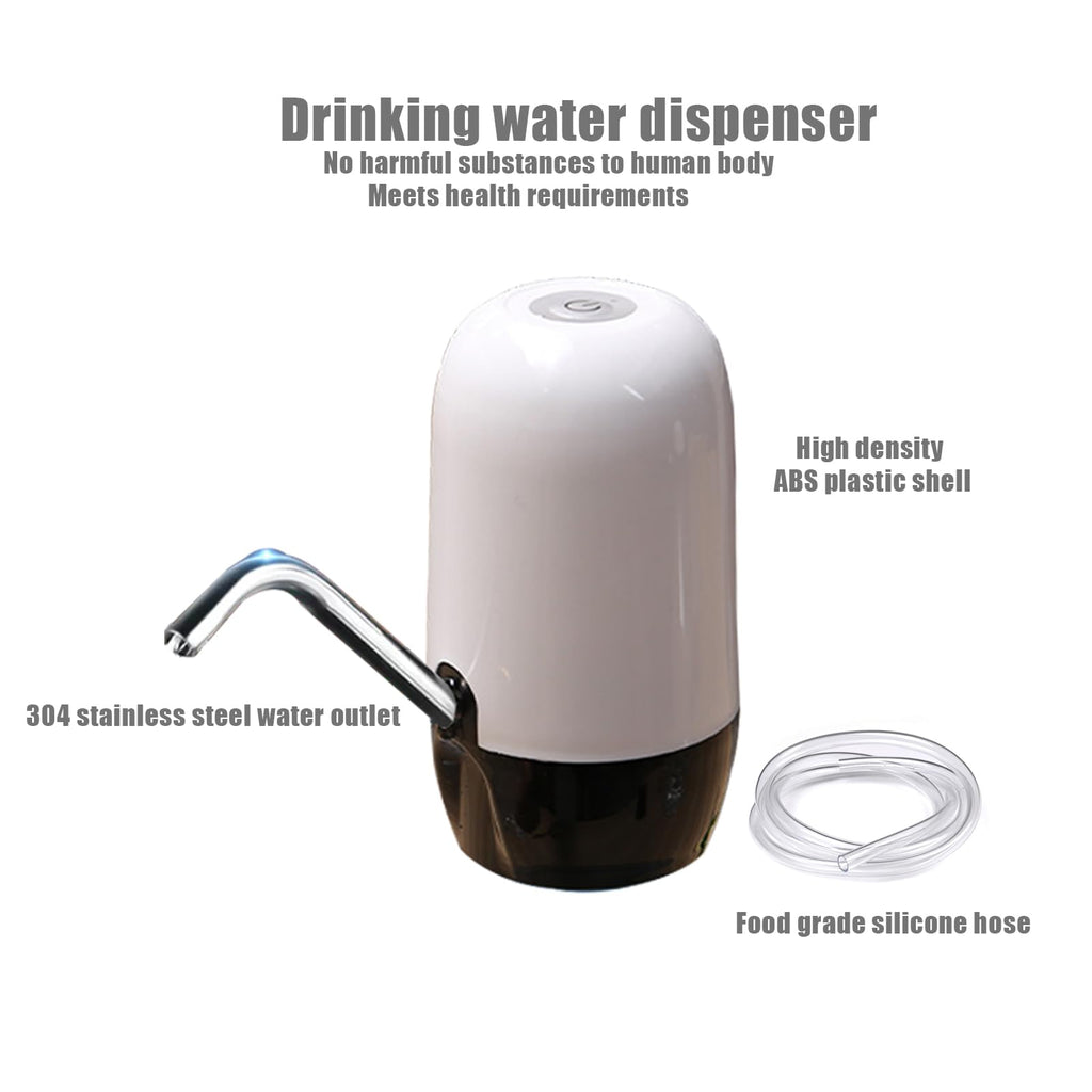Echte Dual-Wasserpumpe 5 Gallonen Wasserspender, tragbarer Wasserkrug mit hoher Batteriekapazität, USB-Ladefunktion, einfach zu bedienender Wasserspender für 5-Gallonen-Flaschen Camping