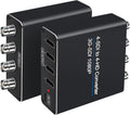 ACHAVE SDI to HDMI Video Converter, 4 sdi Input and 4 hdmi Output,4 in 4 Out,Black, Multi-Format Support, HD-SDI/3G-SDI Input, 1080p@60Hz Resolution, Long Distance Transmission