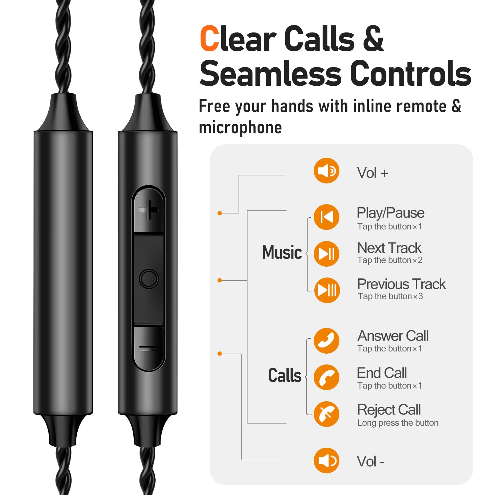 Vibes 202MC USB-C Wired Earbuds - USBC HiFi in Ear Headphones for iPhone 17/16/15 - Noise Isolating Ear Buds w/ Mic - Clear Sound, Deep Bass & Comfort-Fit Earphones - Silver Plated Cord, Carrying Case