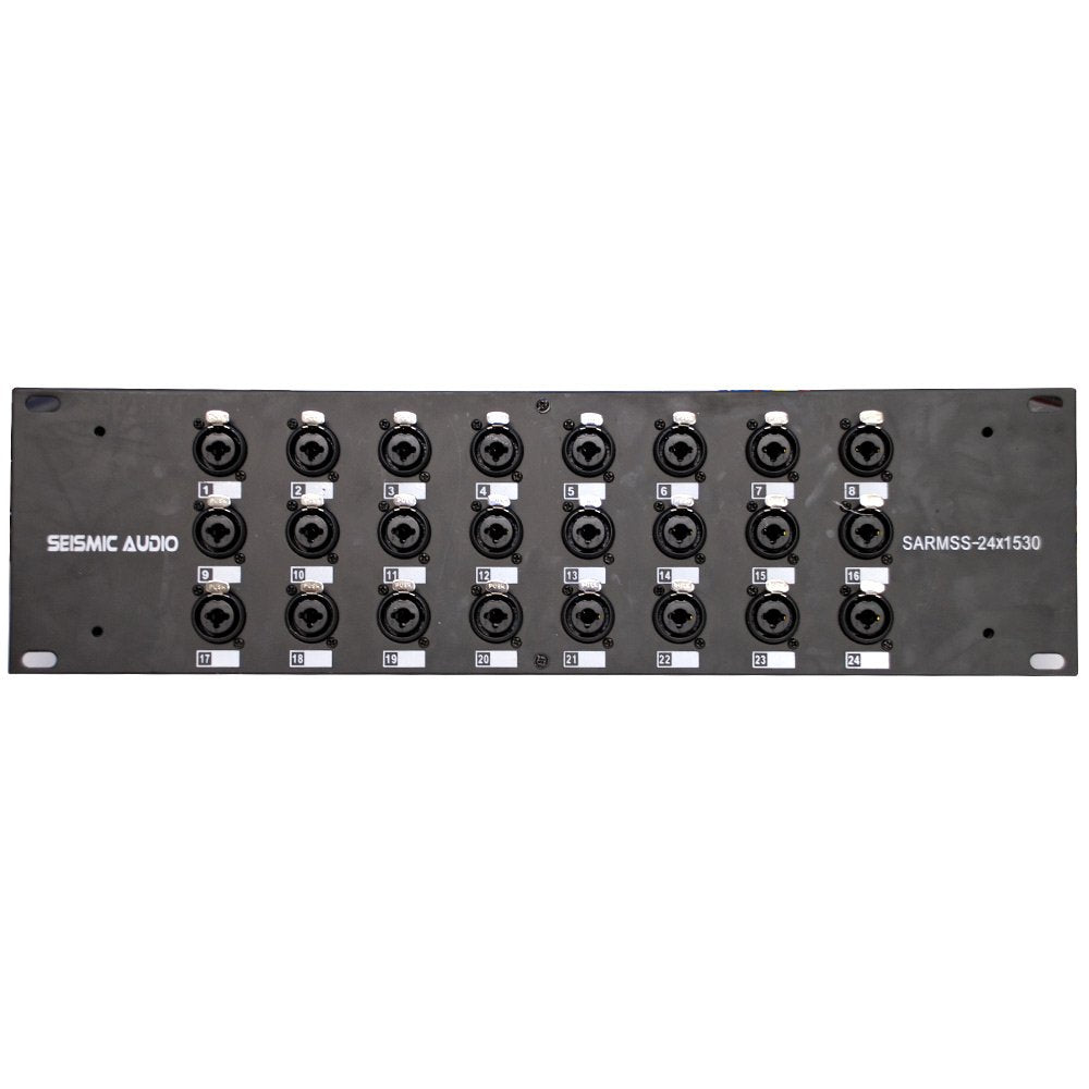 Seismic Audio SARMSS-16x515 Rackmount 16-Kanal XLR TRS Kombi Splitter Snake Kabel – 1,5 m & 4,5 m XLR-Kabelstränge