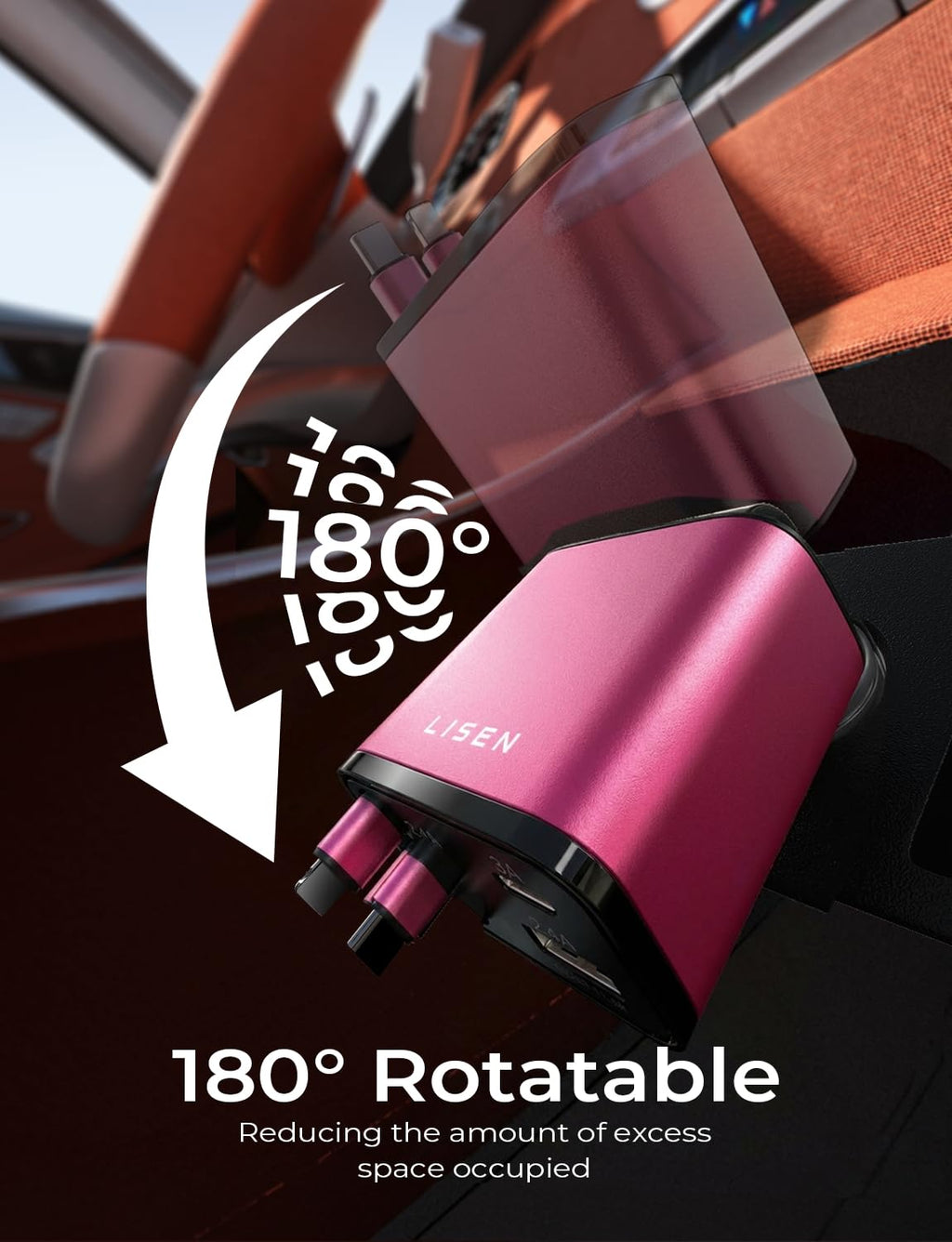 LISEN einziehbares Auto-Ladegerät, Geschenke zum Muttertag 2026, 84W Auto-Ladegerät USB C Schnellladung, Geschenke für Mama Papa Ihn Sie, Reiseutensilien Autozubehör für Männer Frauen Geschenke für iPhone 17 16 15 14 13