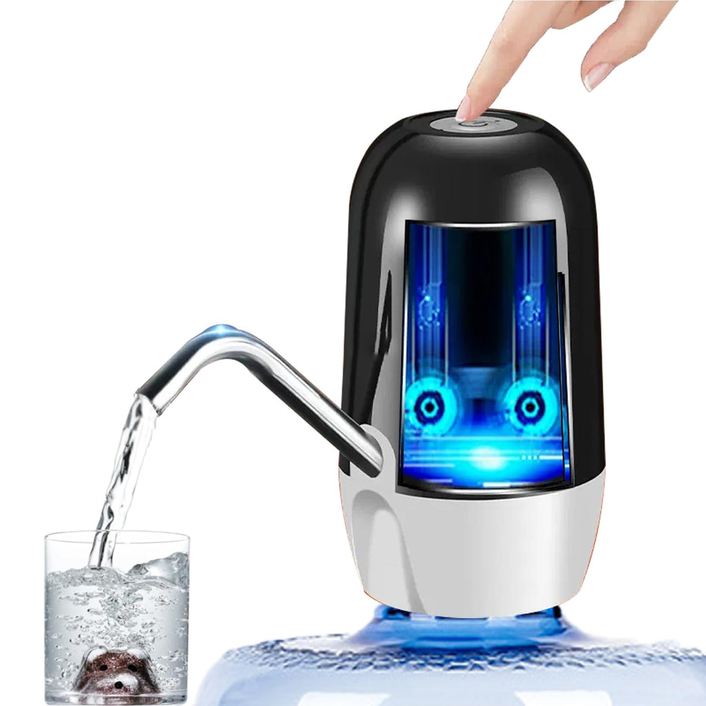 Echte Dual-Wasserpumpe 5 Gallonen Wasserspender, tragbarer Wasserkrug mit hoher Batteriekapazität, USB-Ladefunktion, einfach zu bedienender Wasserspender für 5-Gallonen-Flaschen Camping