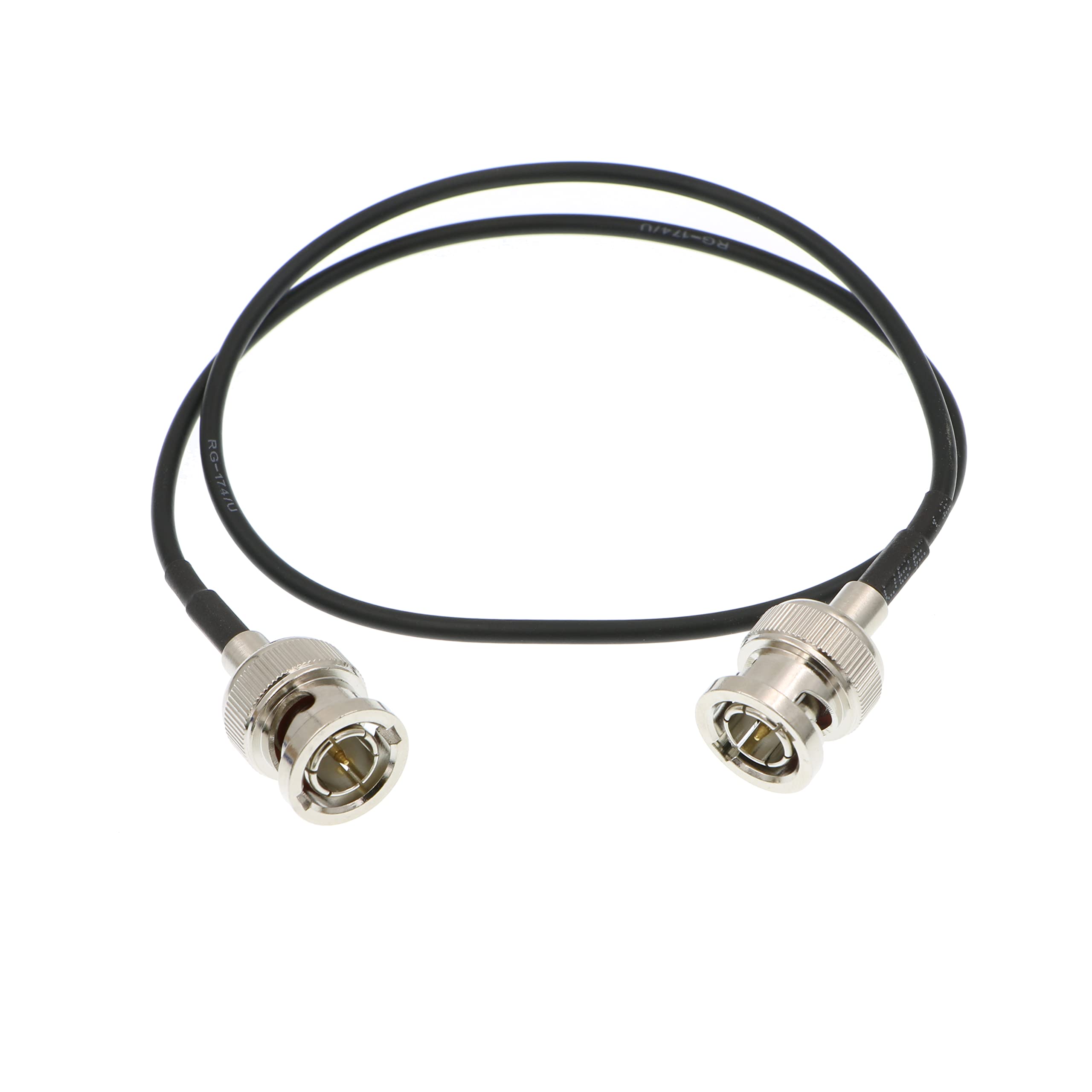 Alvin's Cables 3G SDI Cable BNC to BNC Cable Thin Flexible for Sony FS5| FS7| FX6, for Canon C300, Blackmagic URSA Camera, Atomos Ninja| Shogun Monitor, Right Angle 60CM| 2ft