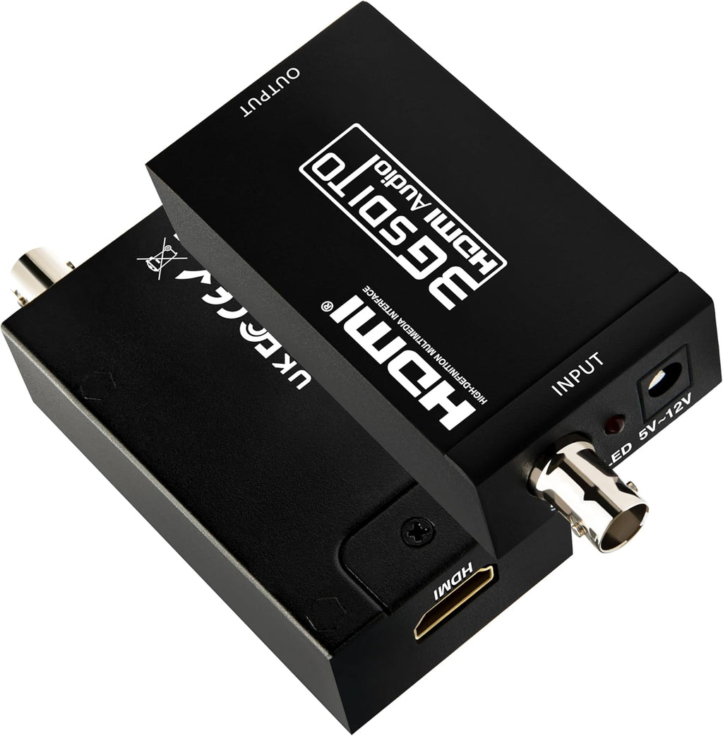 محول Boobrie من SDI إلى HDMI، محول صوت وفيديو بدقة Full HD 1080P يدعم تحويل SD/HD/3G-SDI إلى HDMI للشاشة والكاميرا وجهاز العرض