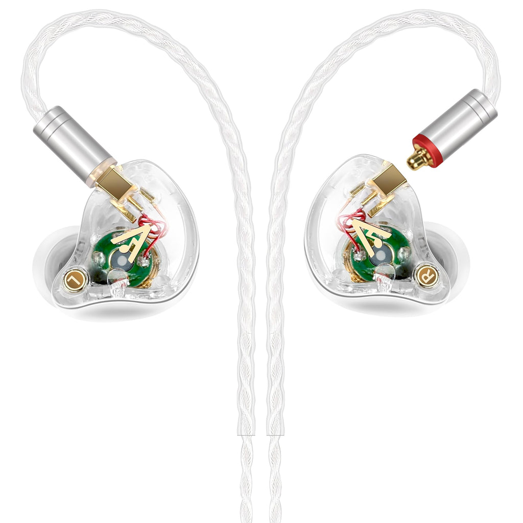 Vibes 202MC USB-C Wired Earbuds - USBC HiFi in Ear Headphones for iPhone 17/16/15 - Noise Isolating Ear Buds w/ Mic - Clear Sound, Deep Bass & Comfort-Fit Earphones - Silver Plated Cord, Carrying Case