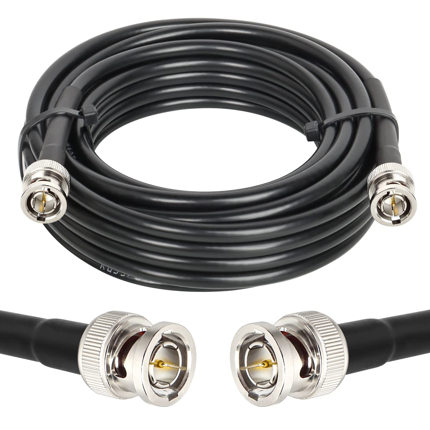 XRDS -RF 75FT SDI Cable, BNC Male Digital Video Cable 75 Ohm RG59 BNC Cables Supports HD-SDI/3G/6G-SDI/4K/8K