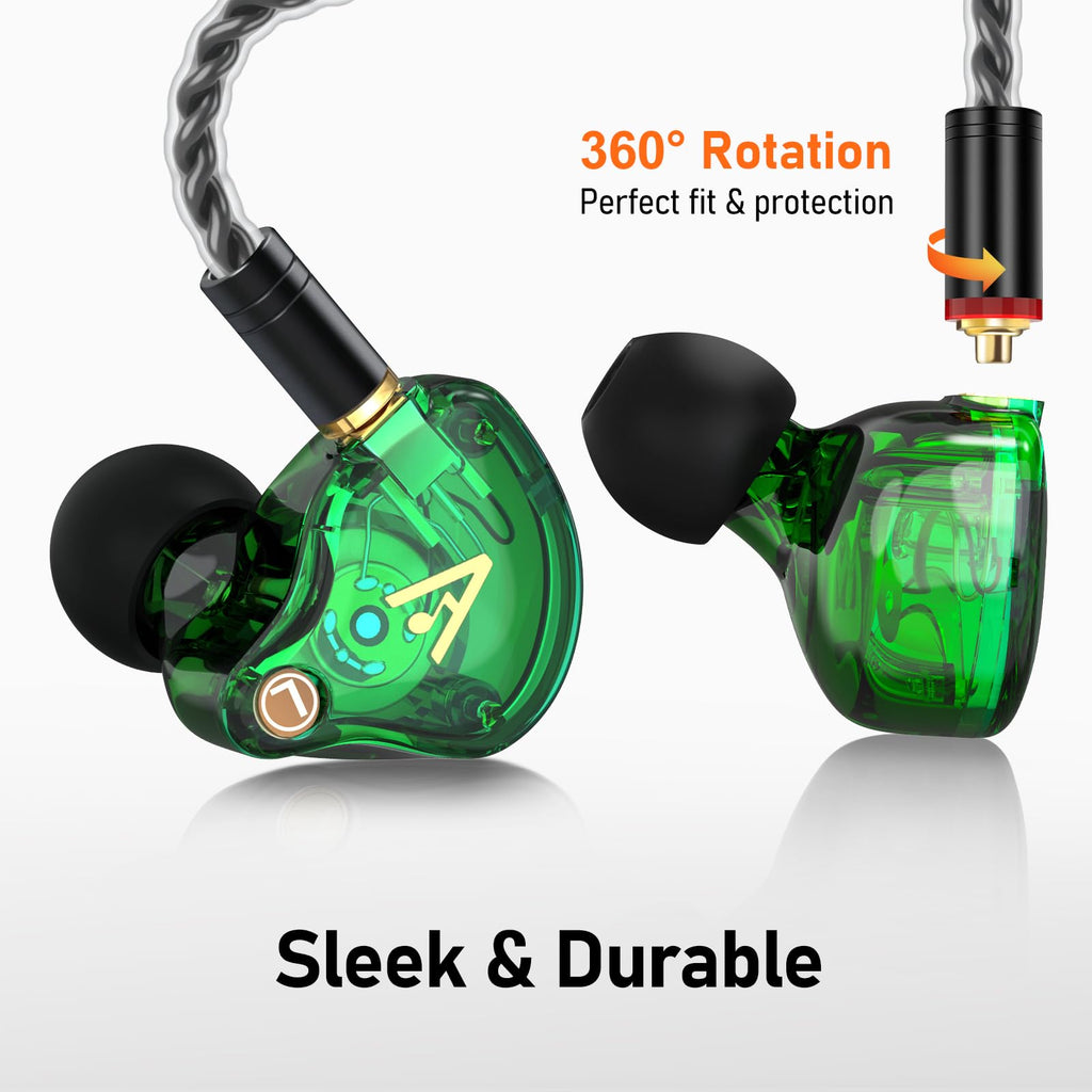 Vibes 202MC USB-C Wired Earbuds - USBC HiFi in Ear Headphones for iPhone 17/16/15 - Noise Isolating Ear Buds w/ Mic - Clear Sound, Deep Bass & Comfort-Fit Earphones - Silver Plated Cord, Carrying Case