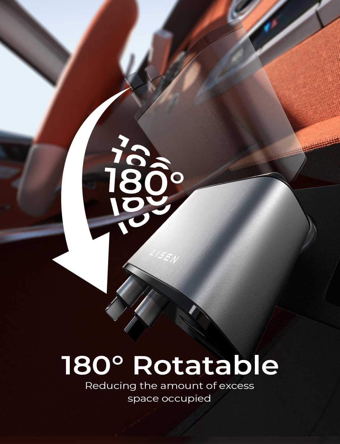 LISEN einziehbares Auto-Ladegerät, Geschenke zum Muttertag 2026, 84W Auto-Ladegerät USB C Schnellladung, Geschenke für Mama Papa Ihn Sie, Reiseutensilien Autozubehör für Männer Frauen Geschenke für iPhone 17 16 15 14 13