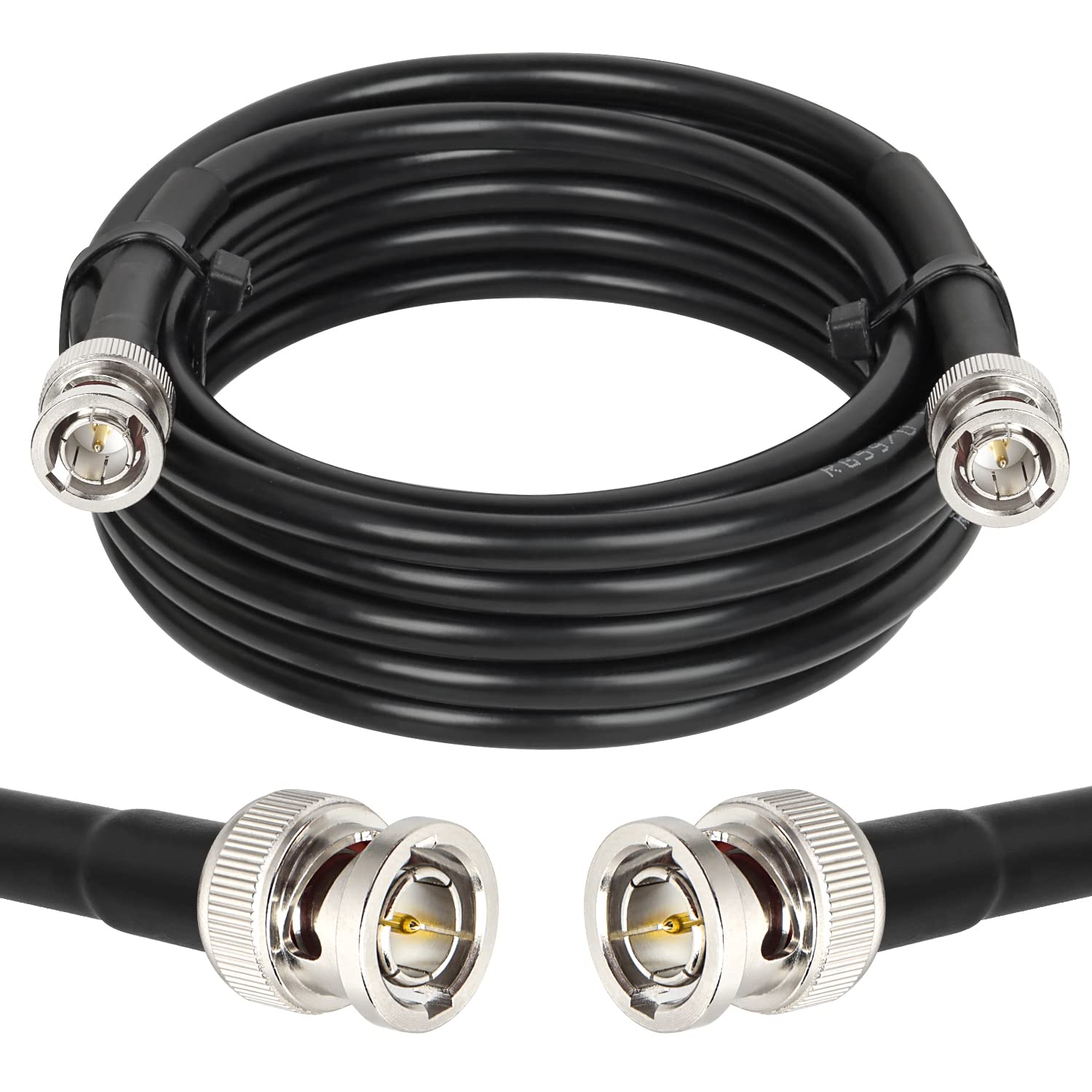 XRDS -RF 75FT SDI Cable, BNC Male Digital Video Cable 75 Ohm RG59 BNC Cables Supports HD-SDI/3G/6G-SDI/4K/8K