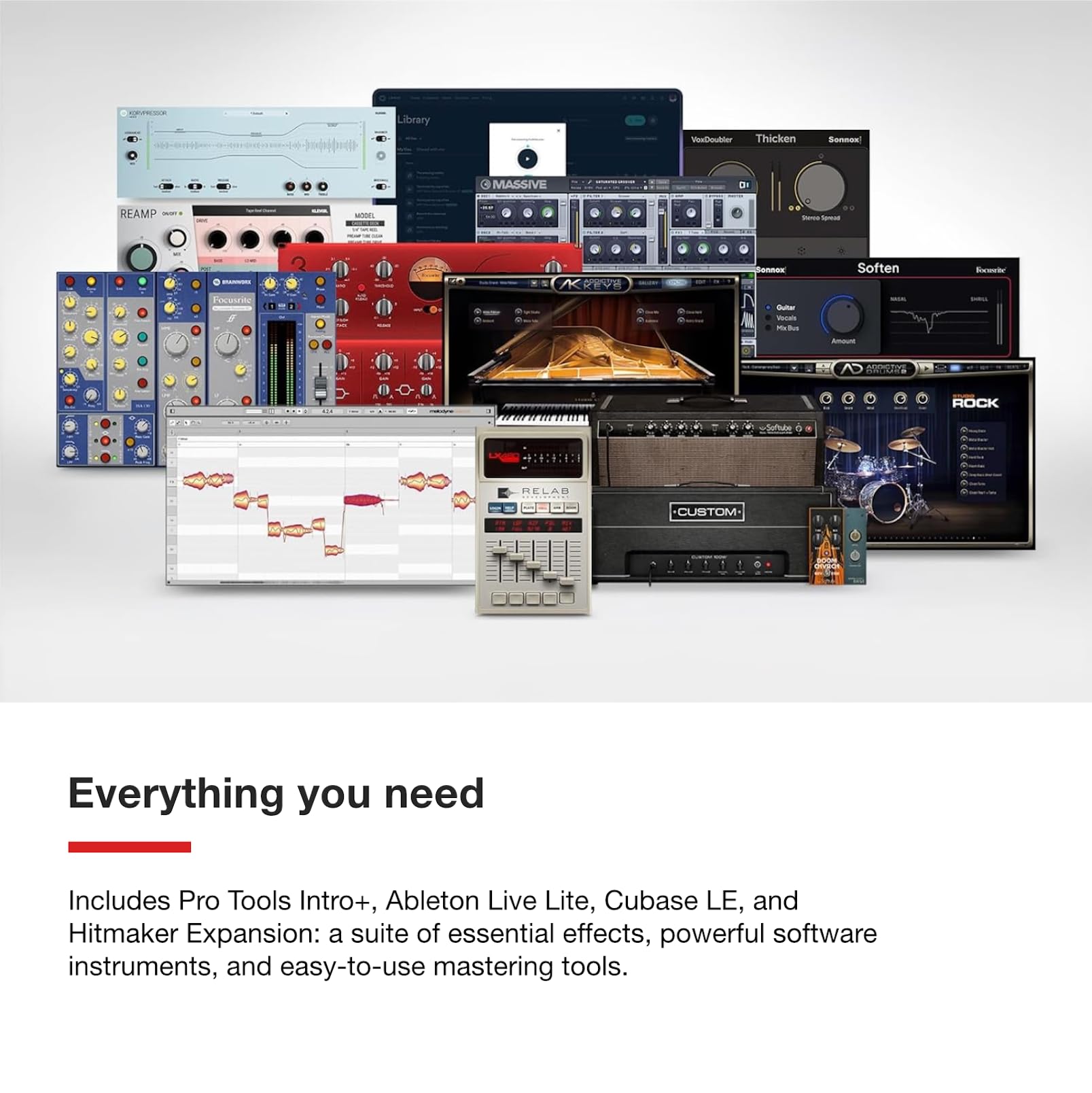 Focusrite Scarlett 2i2 4th Gen USB Audio Interface for Recording, Songwriting, Streaming and Podcasting — High-Fidelity, Studio Quality Recording, and All the Software You Need to Record