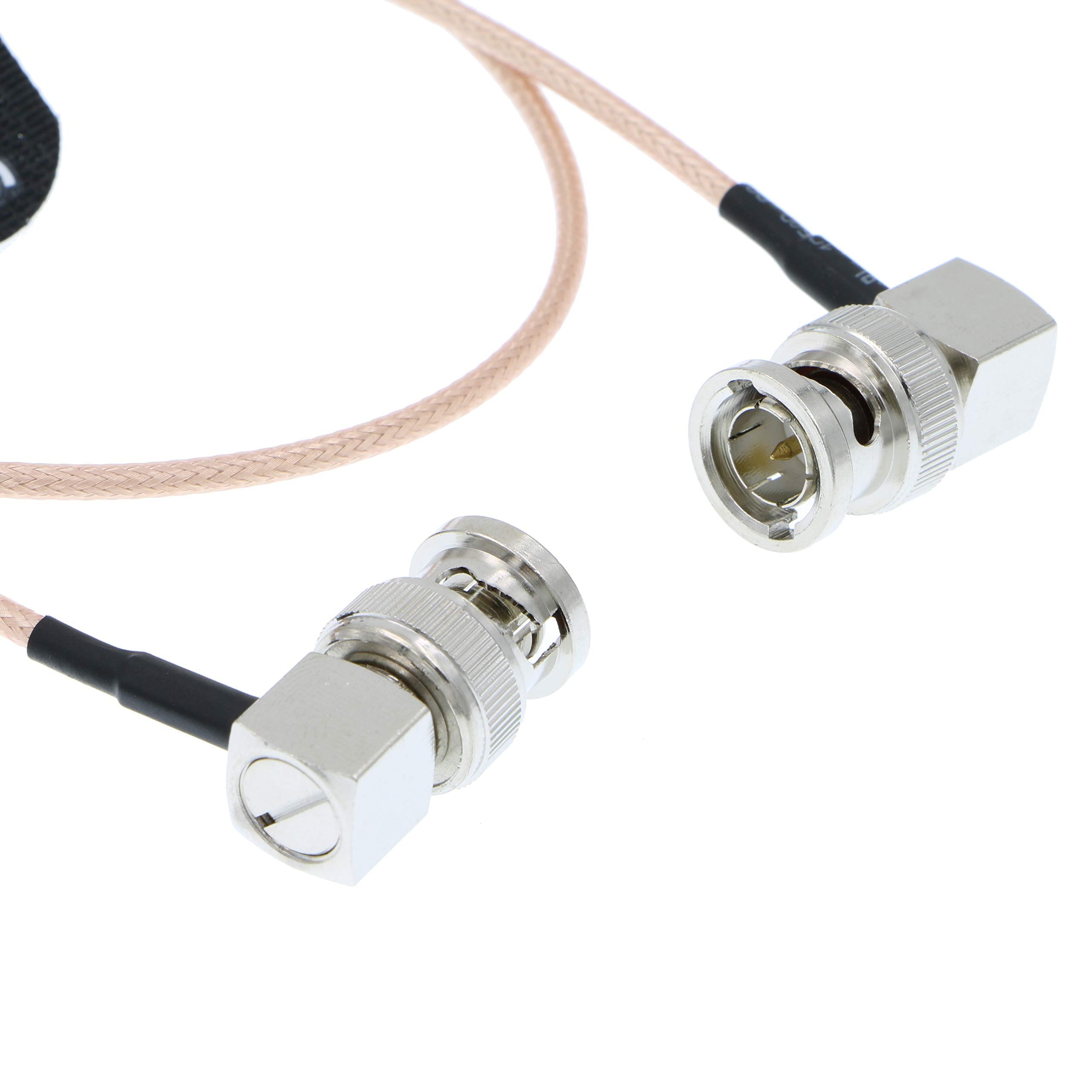 Alvin's Cables 3G SDI Cable BNC to BNC Cable Thin Flexible for Sony FS5| FS7| FX6, for Canon C300, Blackmagic URSA Camera, Atomos Ninja| Shogun Monitor, Right Angle 60CM| 2ft