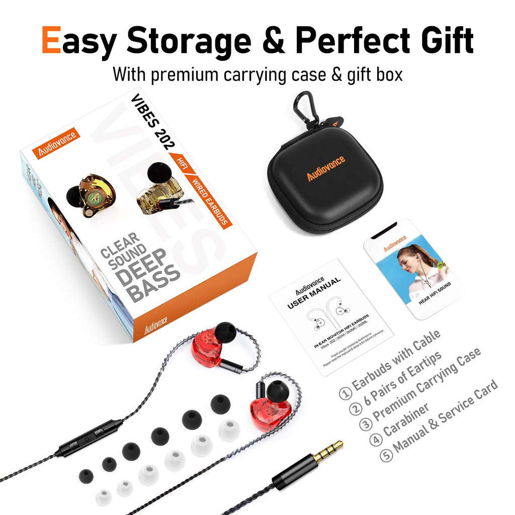 Vibes 202MC USB-C Wired Earbuds - USBC HiFi in Ear Headphones for iPhone 17/16/15 - Noise Isolating Ear Buds w/ Mic - Clear Sound, Deep Bass & Comfort-Fit Earphones - Silver Plated Cord, Carrying Case