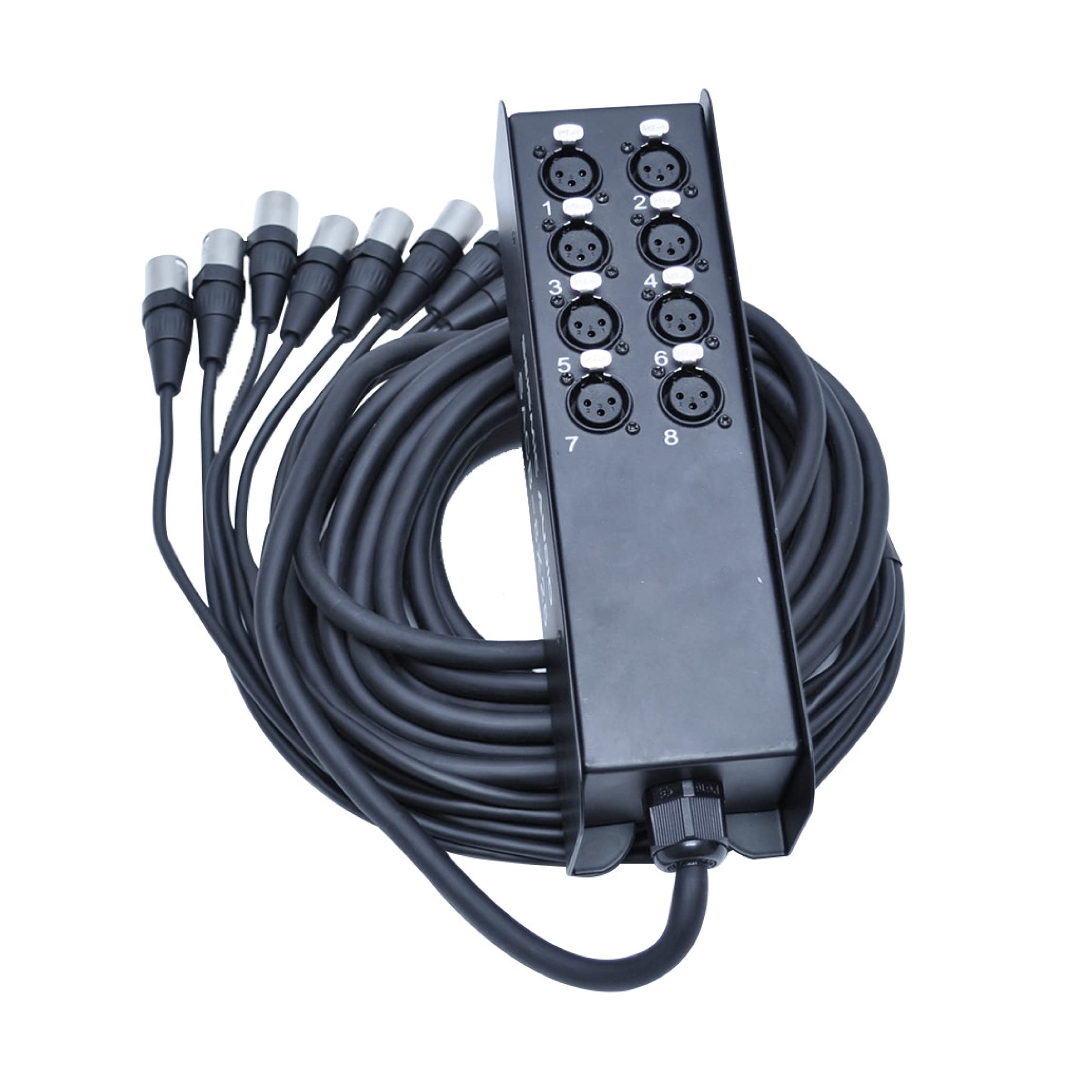 Seismic Audio Speakers 12 Channel Low Profile XLR Send Circuit Board Snake Cable, XLR Splitter Cable, 100 Feet
