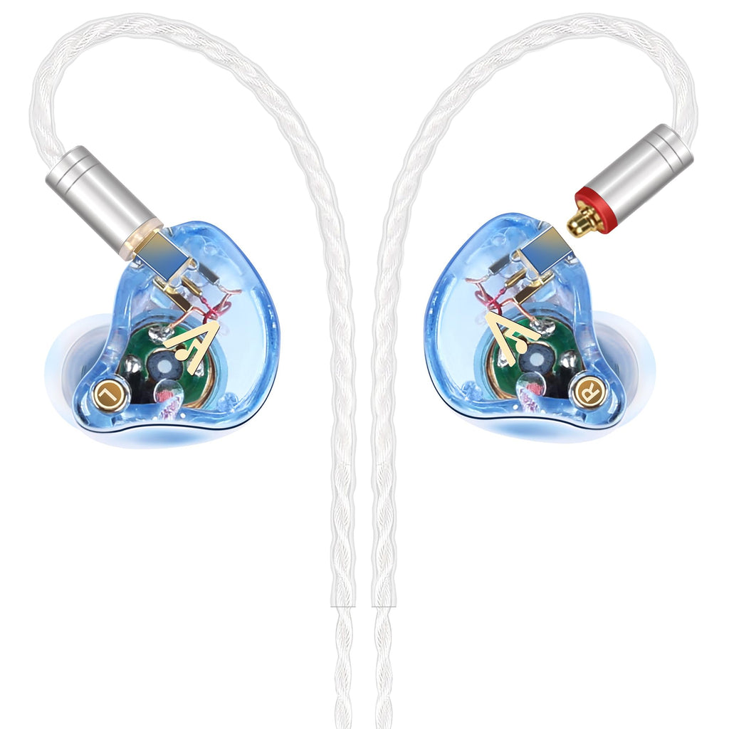 Vibes 202MC USB-C Wired Earbuds - USBC HiFi in Ear Headphones for iPhone 17/16/15 - Noise Isolating Ear Buds w/ Mic - Clear Sound, Deep Bass & Comfort-Fit Earphones - Silver Plated Cord, Carrying Case