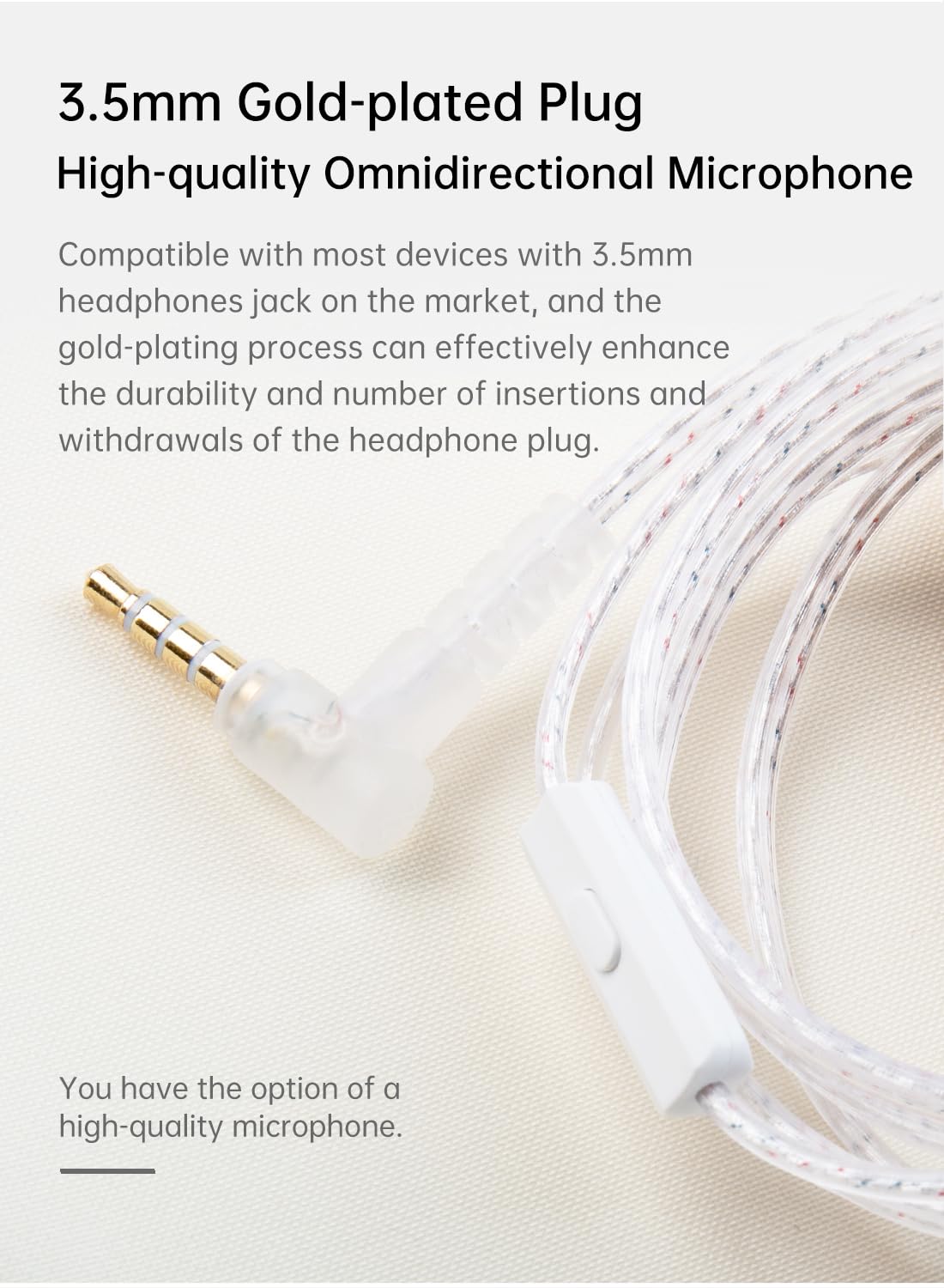 KZ CCA 2PIN IEM Earphone Cable, 4 Core High-Purity Copper Twisted IEMs Replacement Cable, Earbud Headphone Replacement Copper Extension Cable for KZ ZST ZSTX EDX ES4 AS10 CCA C10 C16 TRN V80 V90