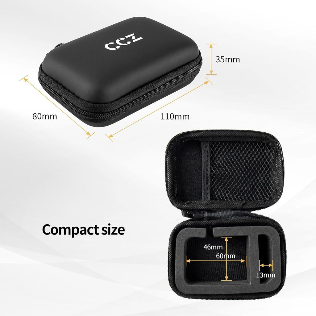 KZ ZS10 Pro IEM 入耳式监听器盒，带登山扣的 CCZ ZC02 耳机盒，适用于 CCA CRA、Shure SE215、Moondrop Chu、CCZ Melody、KBEAR KS1 的 EVA 旅行收纳包