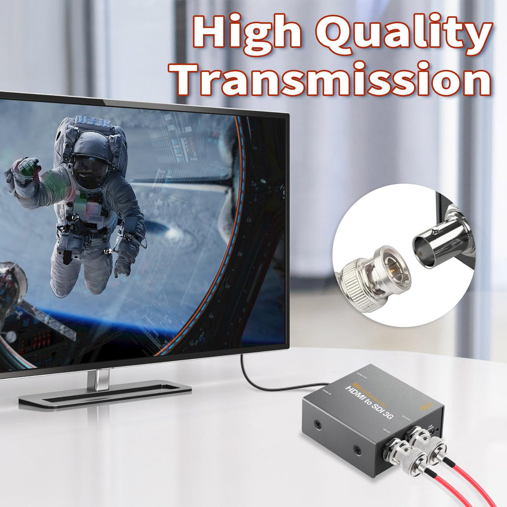 كابل فيديو Superbat بطول 2 قدم BNC ذكر إلى ذكر HD HDSDI 3G 4K 6K لمحول مقسم شاشة محول تبديل، يدعم فيديو HD-SDI/3G-SDI (عبوة من قطعتين)