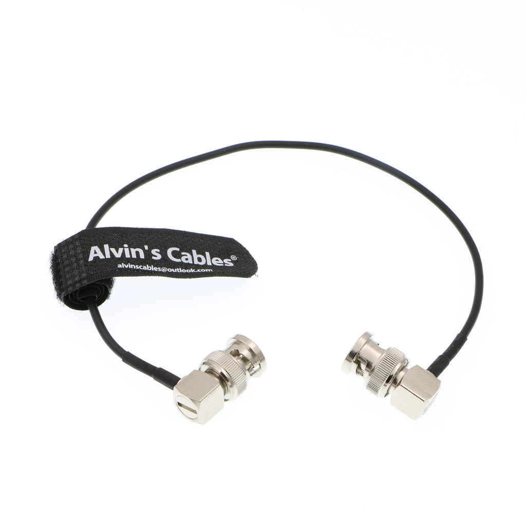 Alvin's Cables 3G SDI Cable BNC to BNC Cable Thin Flexible for Sony FS5| FS7| FX6, for Canon C300, Blackmagic URSA Camera, Atomos Ninja| Shogun Monitor, Right Angle 60CM| 2ft