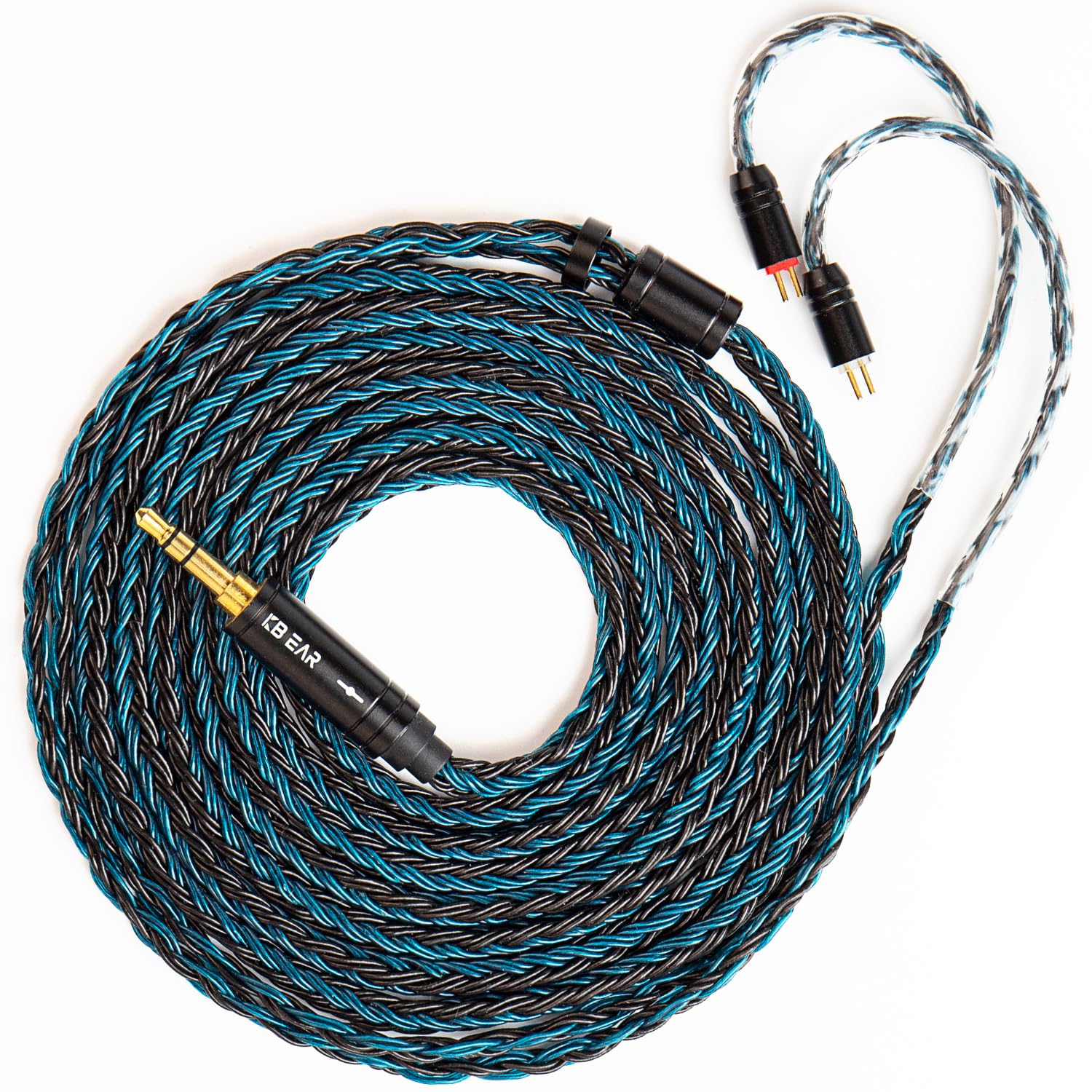 KBEAR ST16 Plus Long IEMs Earphone Cable with QDC-Type Pin for KZ ZSN/ZSN PRO /EDX PRO/ZS10 PRO/ZSN PRO X/ZS12 PRO X/ZSX/ZAS/ZVX/AS16/ZAR/DQS/ASX/D-Fi/Castor/PR2/PR3/ZEX CCA CRA/C12/C10PRO (QDC 3.5MM)