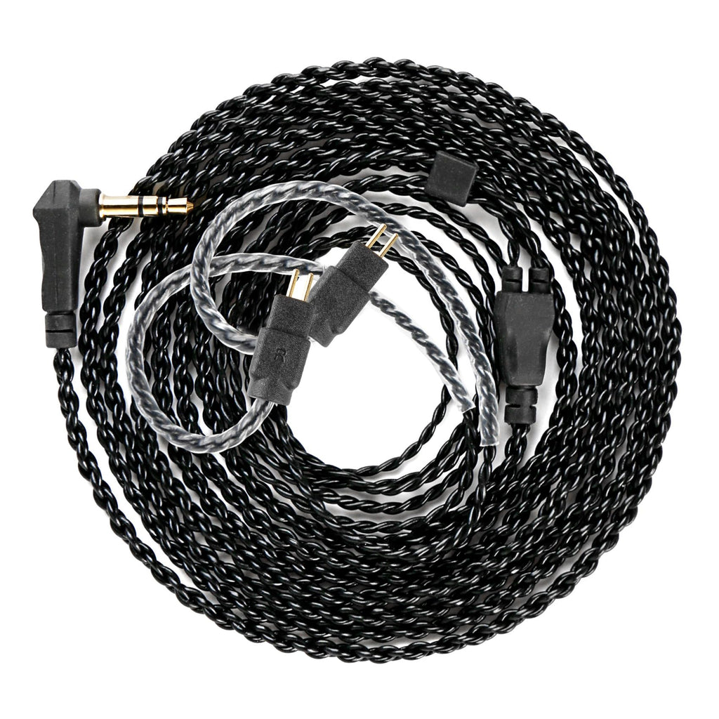 KZ ZS10 PRO Cable 2M IEM Cable in Ear Monitor Cable with 3.5mm Plug for KZ ZS 10 PRO/ZS10 PRO X/EDX PRO/ZAR/Castor/ZSN PRO/ZSN PRO X/ES4/ZSR//ZS10 PRO 2/ZS12 PRO X (3.5mm Without Mic, QDC)